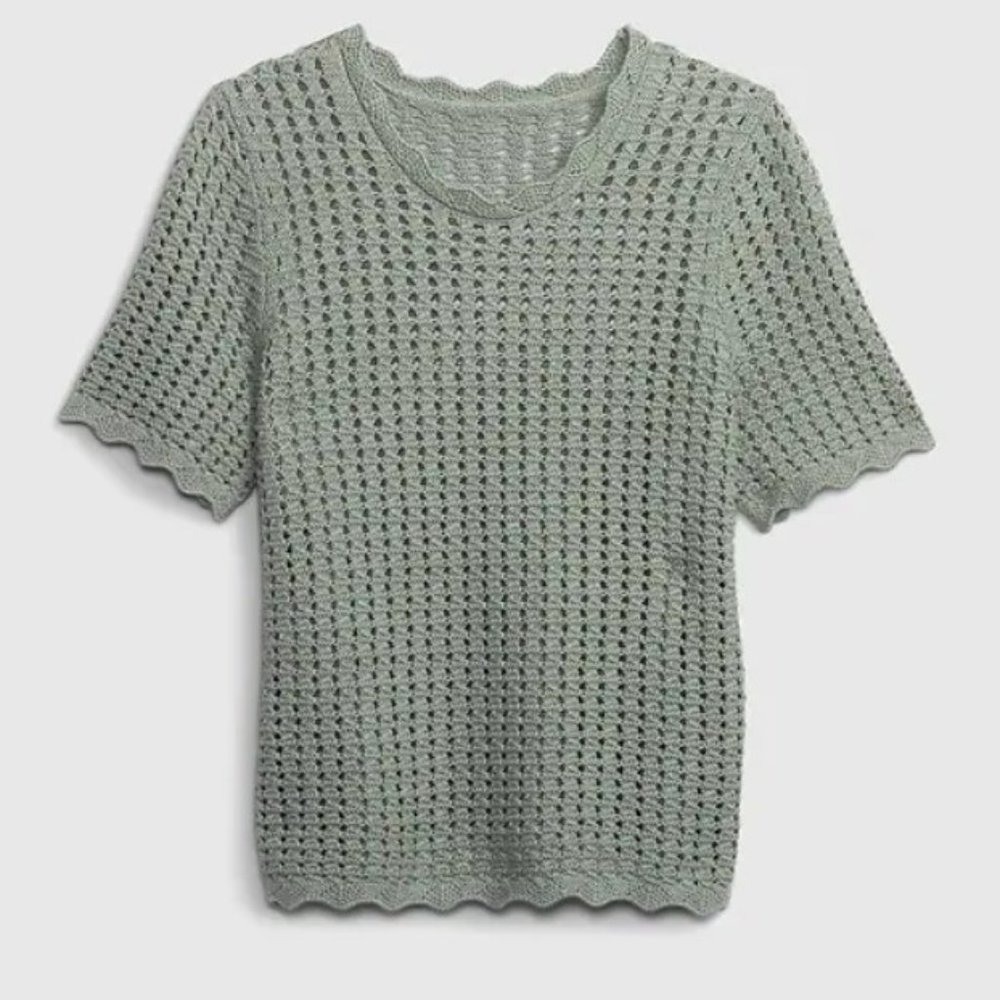 Crochet Crewneck Sweater